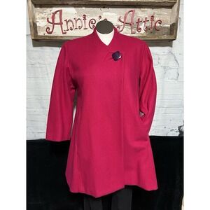 Winter Coat Ladies Newport News VTG Maternity Jacket Women's Size 8 Bright Color